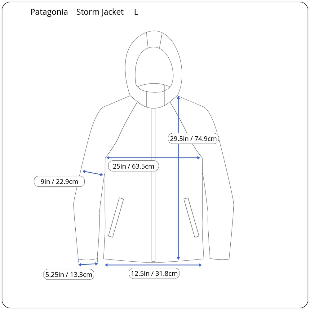 (On Hold) Patagonia Vintage Storm Jacket Blue Womens Large - Picture 4 of 10